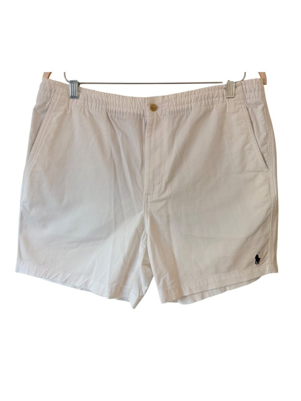Polo Ralph Lauren Mens Prepster Classic Fit White Stretch Chino Shorts XL